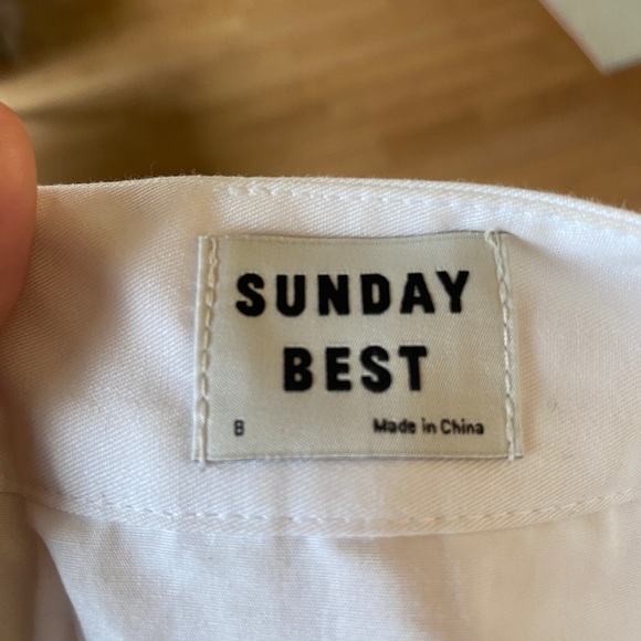 White Pleated Women's Skirt - Picture 3 of 3